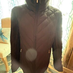 Women's Nine West Black Quilted Down Packable Jacket -